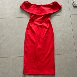 Red off the shoulder dress size 00